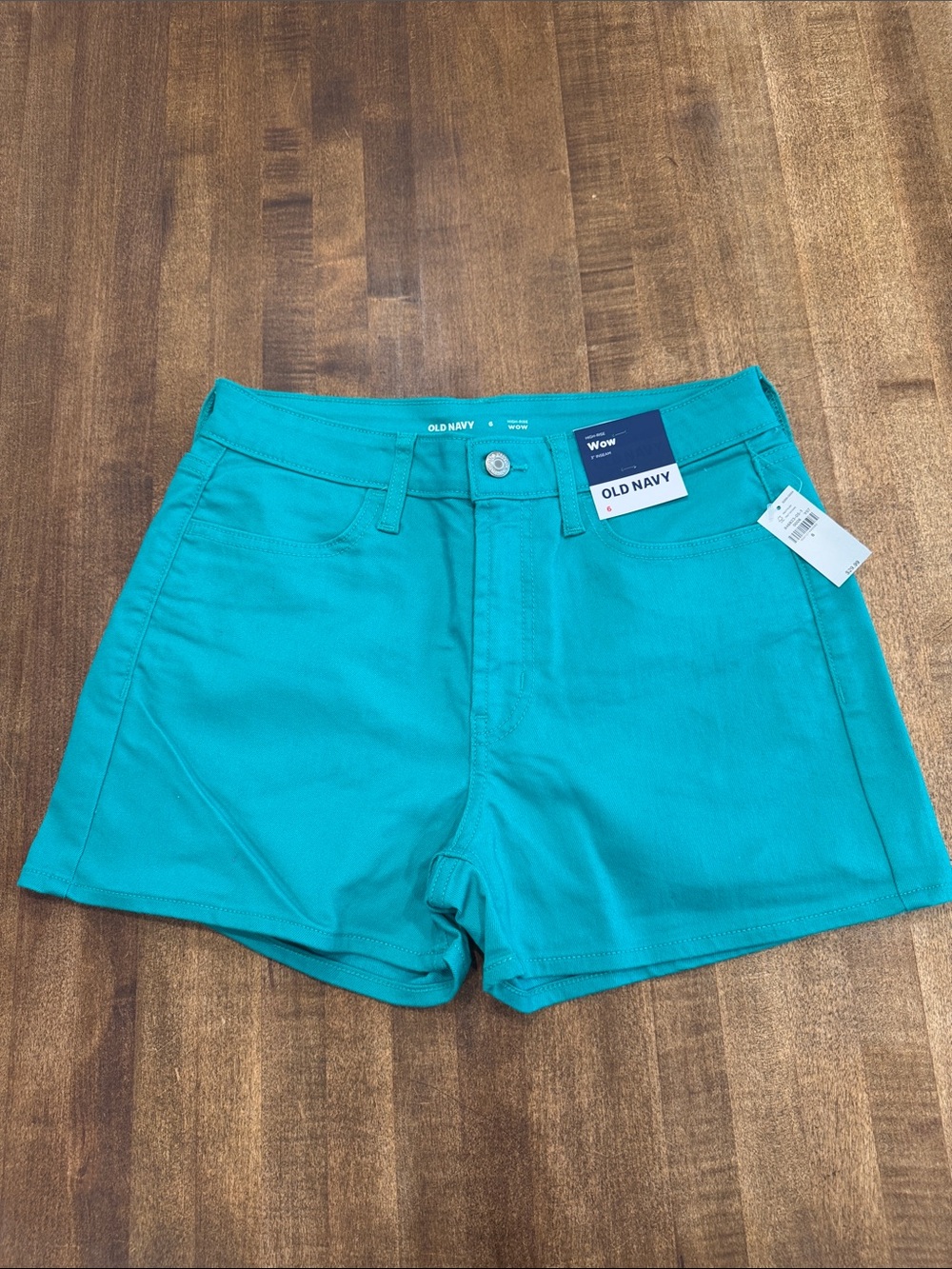 NEW WOW Color Pop Teal Shorts